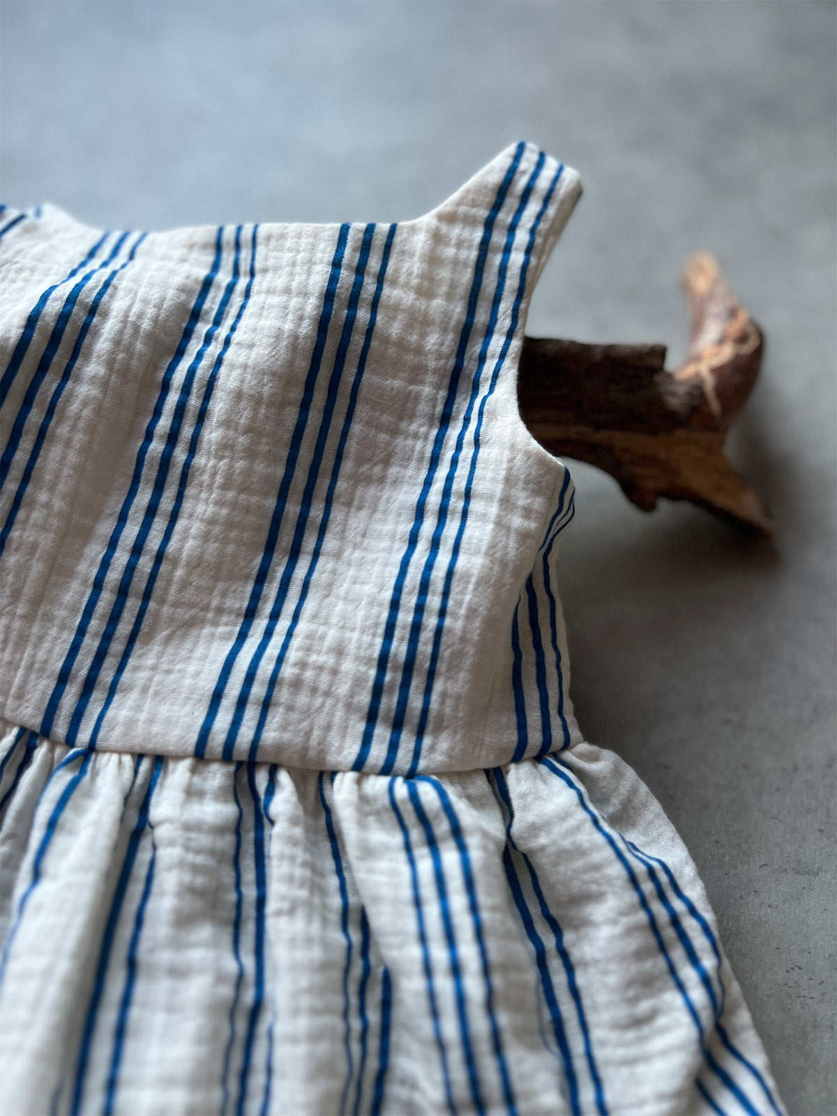 Striped Musselin Dress