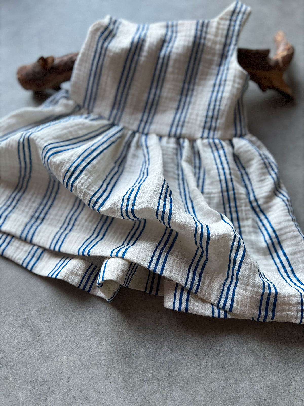 Striped Musselin Dress