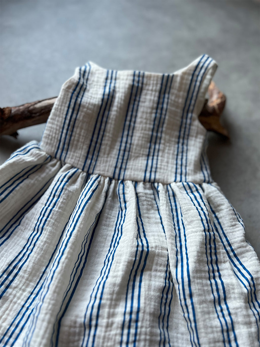 Striped Musselin Dress