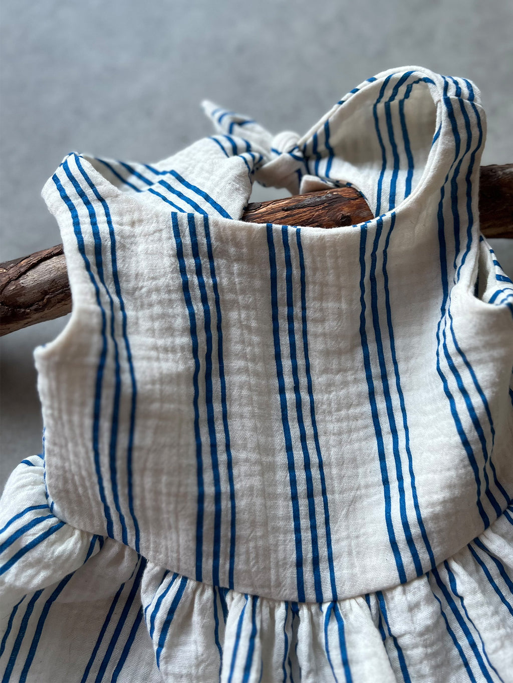 Striped Musselin Dress