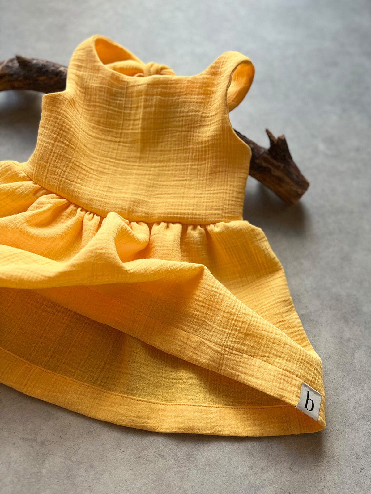 Musselin Dress Yellow