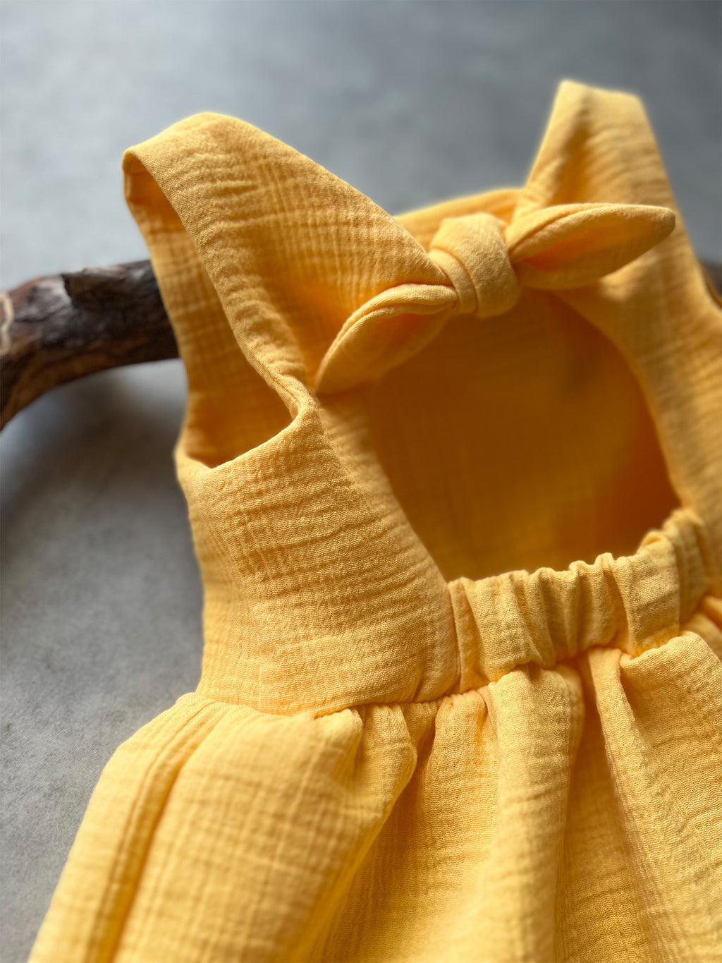 Musselin Dress Yellow
