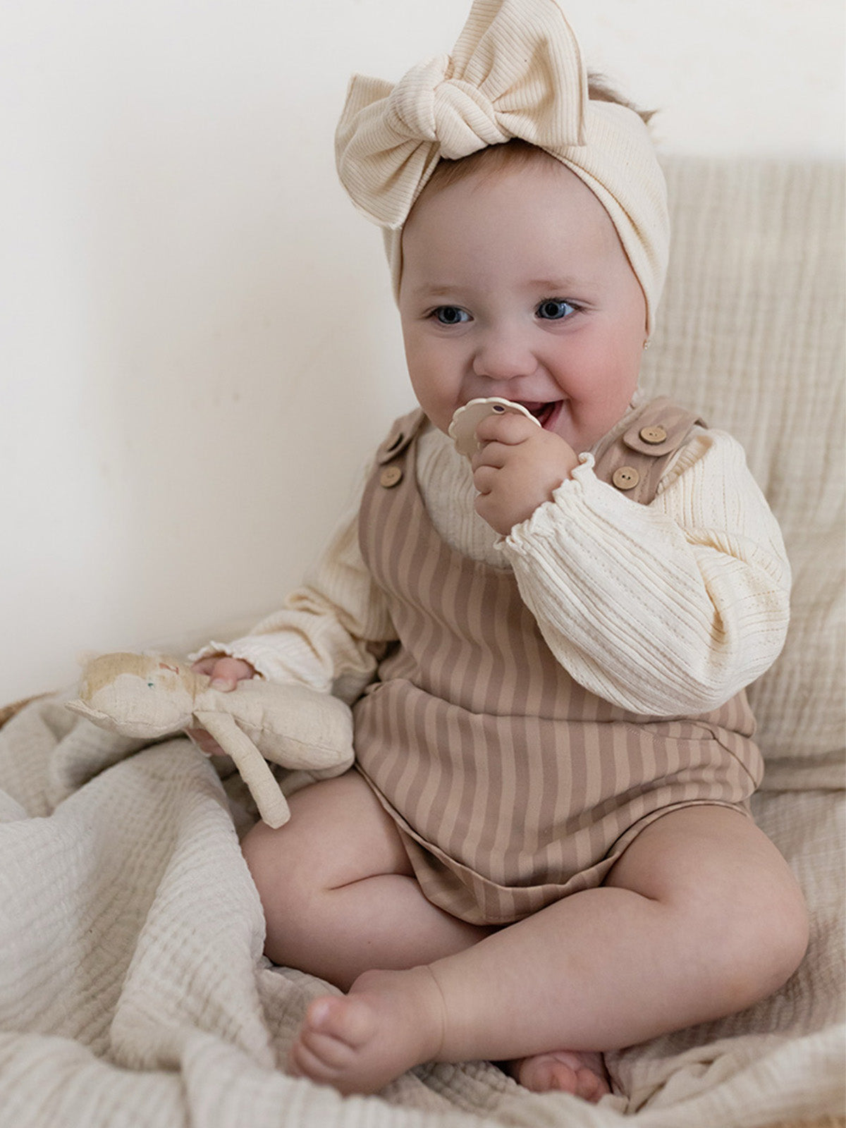 Striped Pinafore Kleid