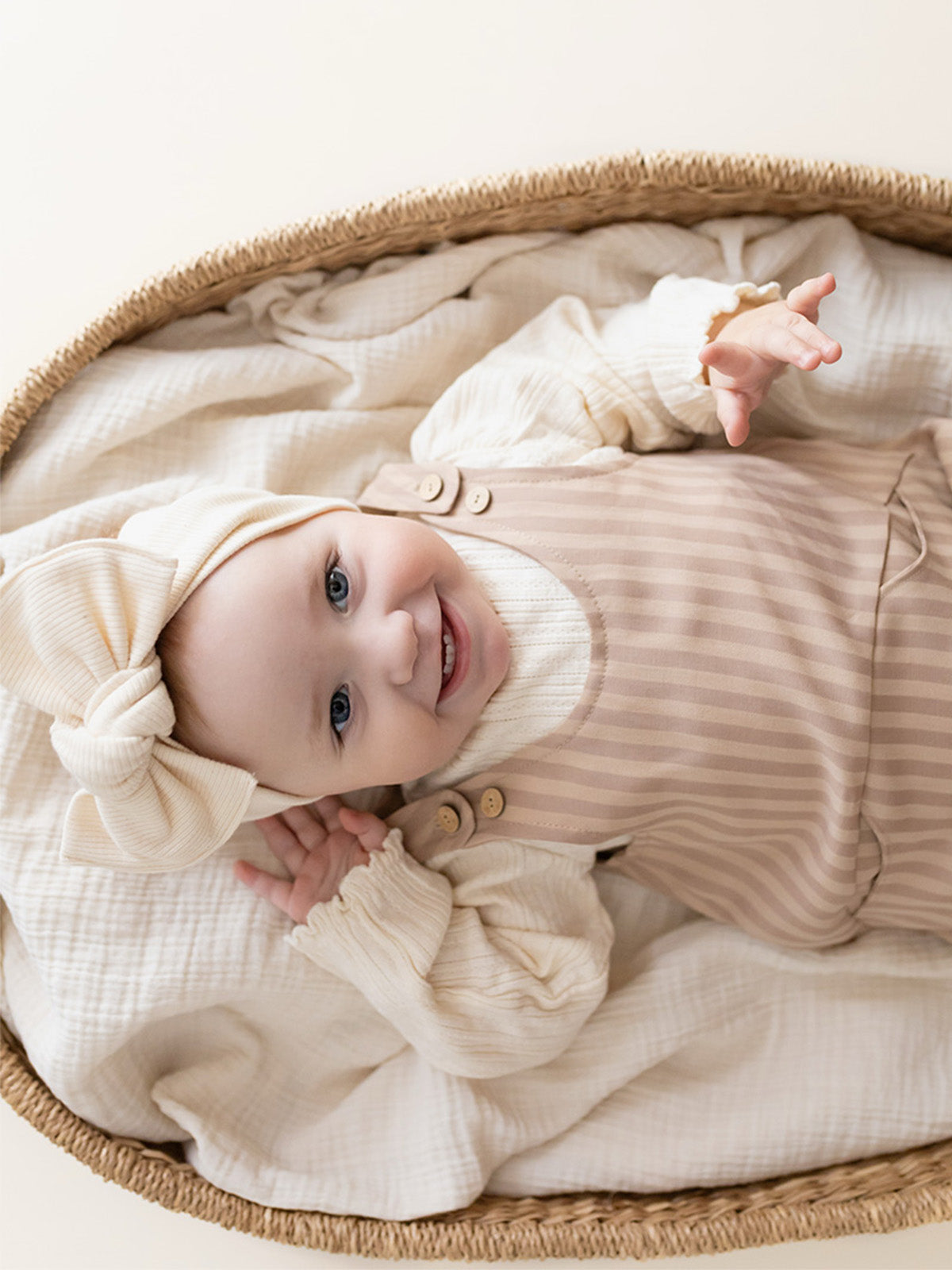 Striped Pinafore Kleid