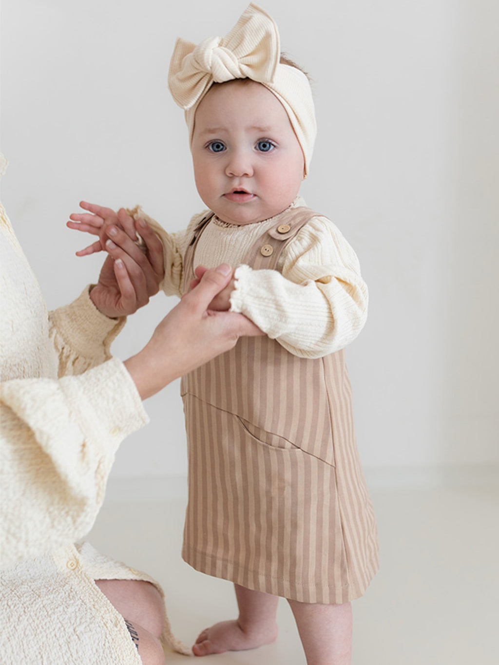 Striped Pinafore Kleid