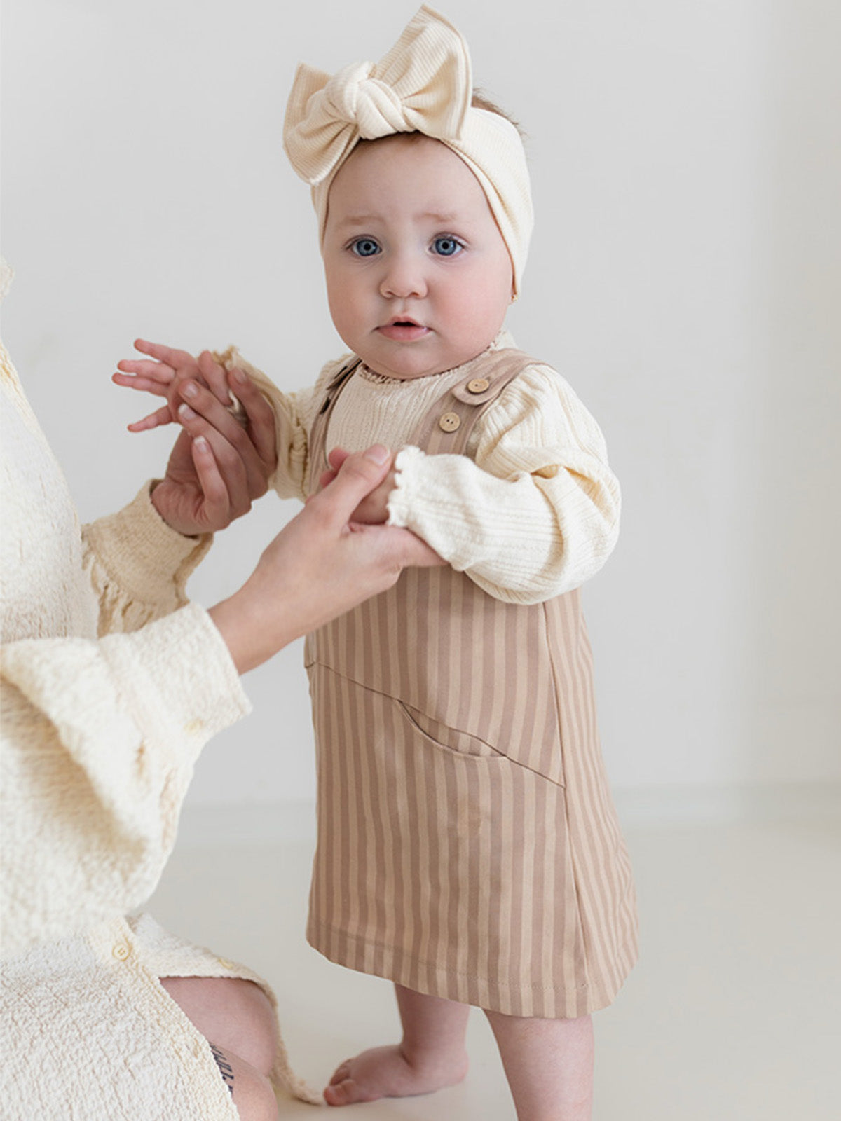 Striped Pinafore Kleid