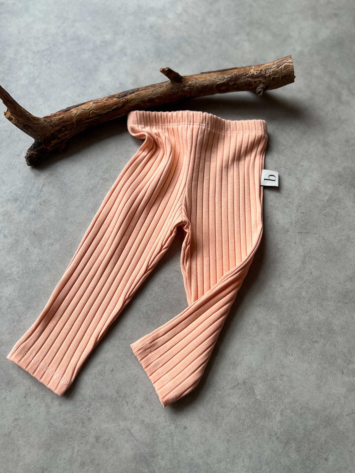 Rib-Strick-Leggings "Peachy"
