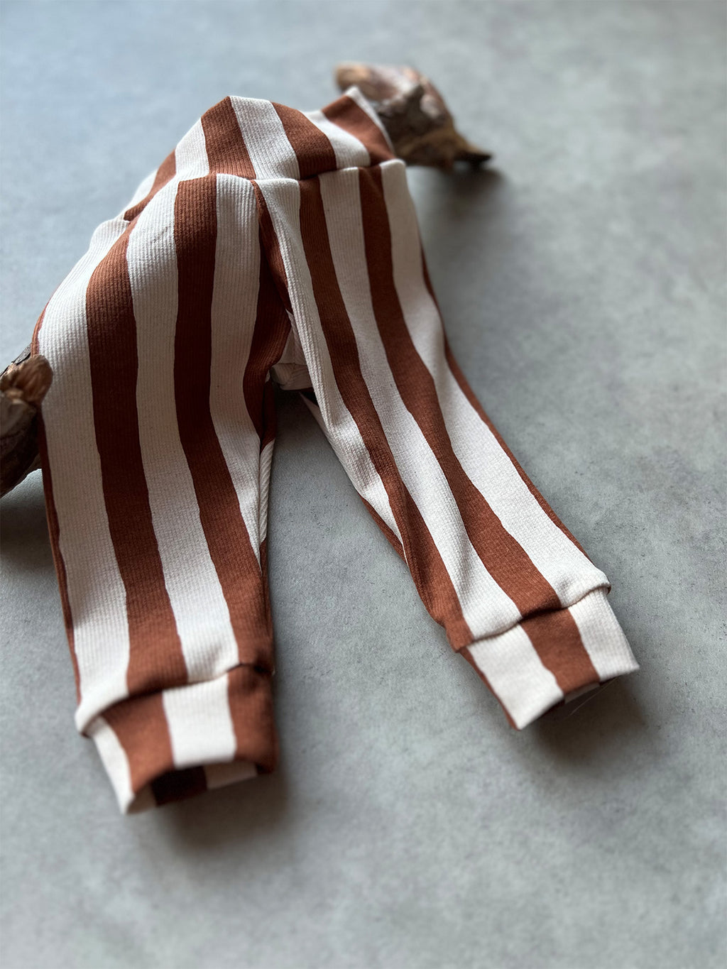 Striped Rib-Leggings