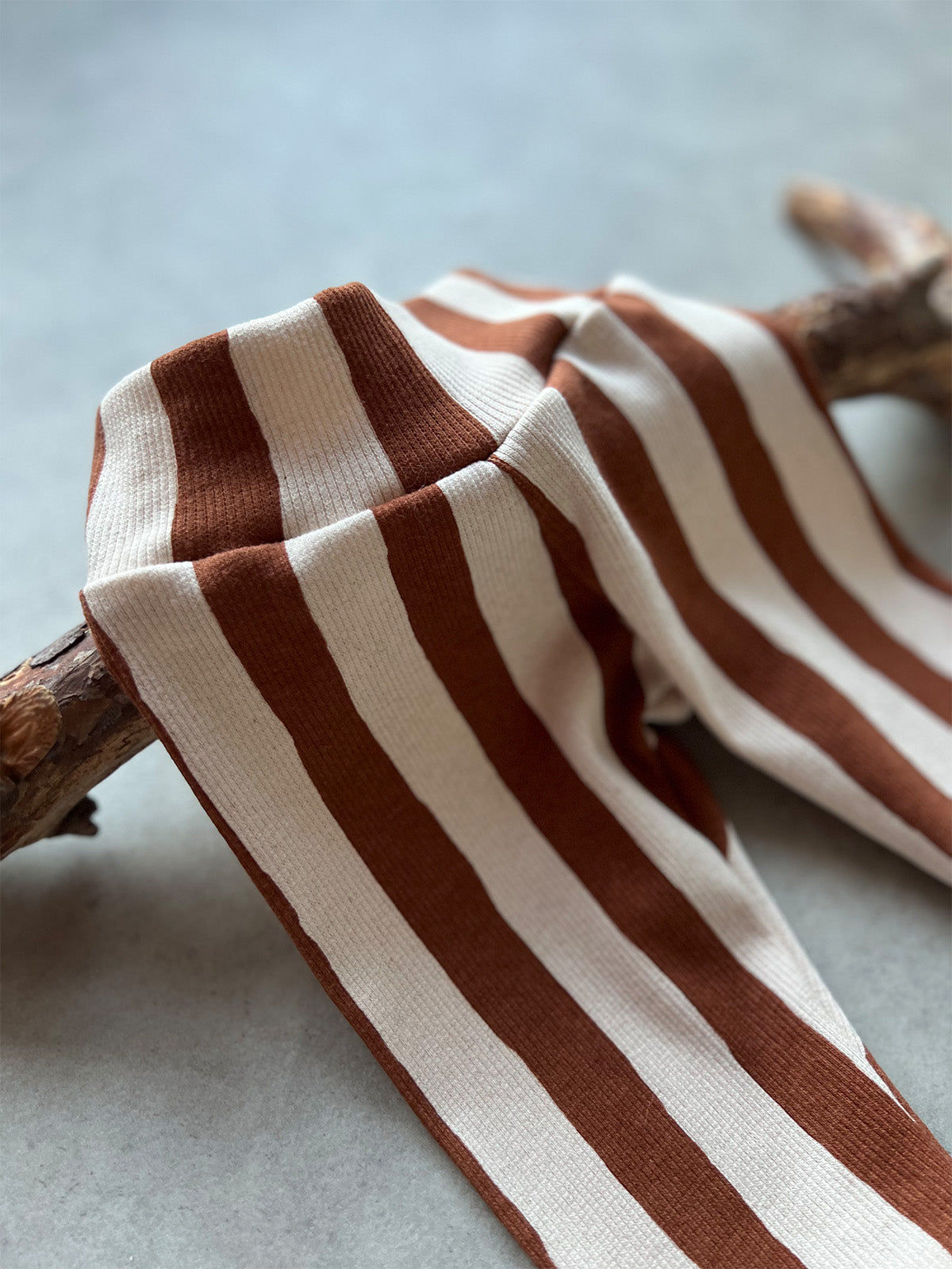 Striped Rib-Leggings