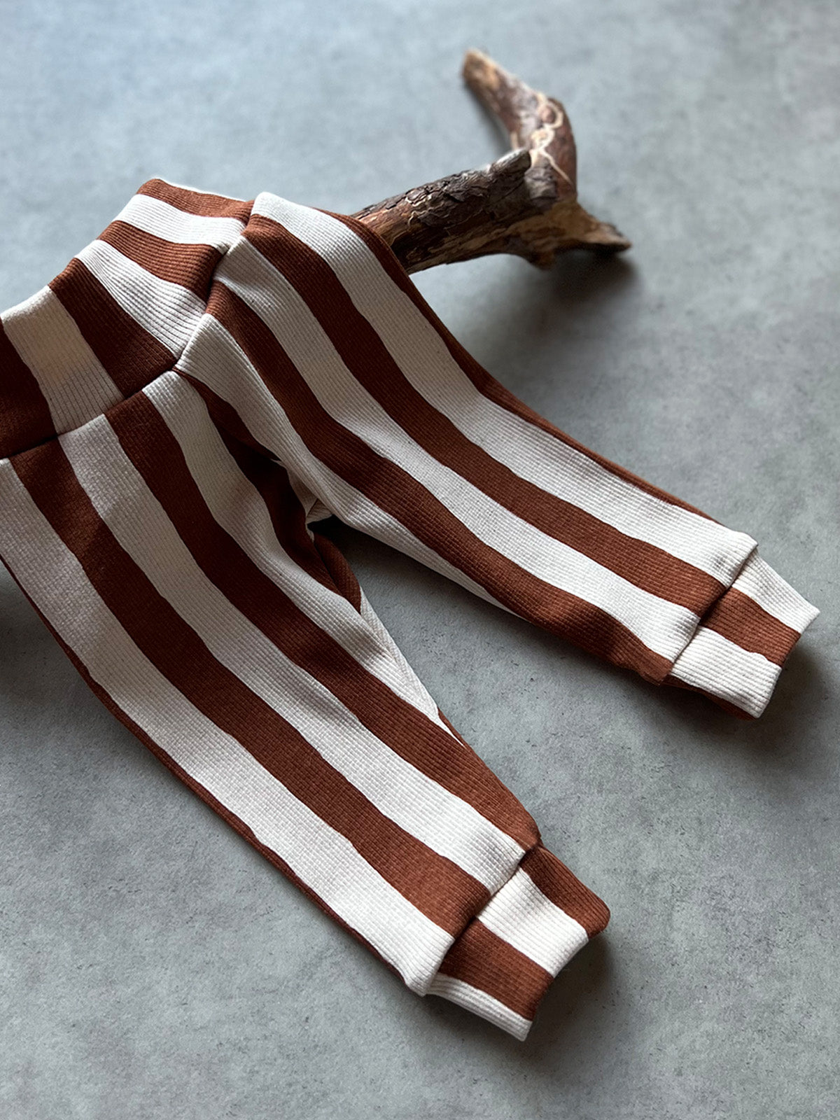 Striped Rib-Leggings