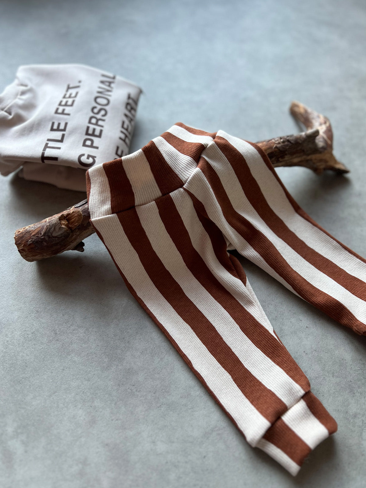 Striped Rib-Leggings