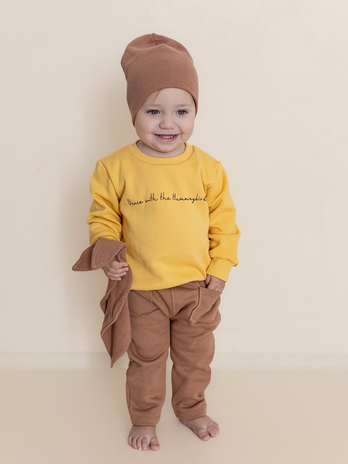 Sweater "Hummingbird", yellow