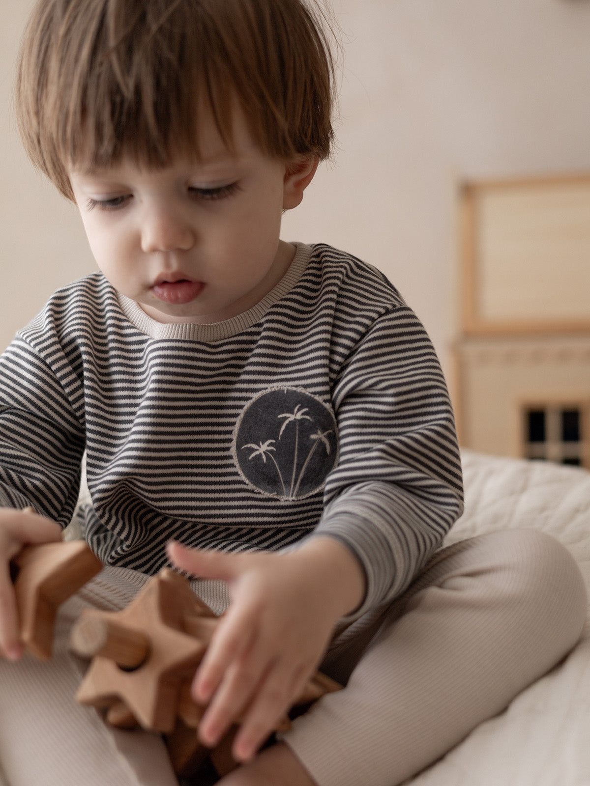 Longsleeve Striped "Palms"